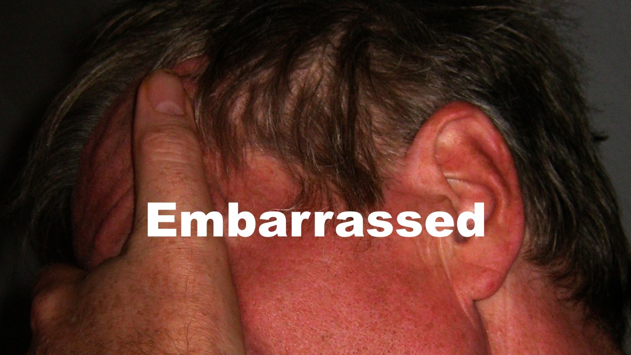 Embarrassed. | counselorssoapbox